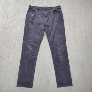 Designer 'Michael Kors' grey corduroy trousers men's size 34x34
